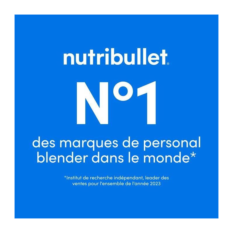 Portable blender - NutriBullet - NBP003MA - 70W - 0.475L - Magenta - 1