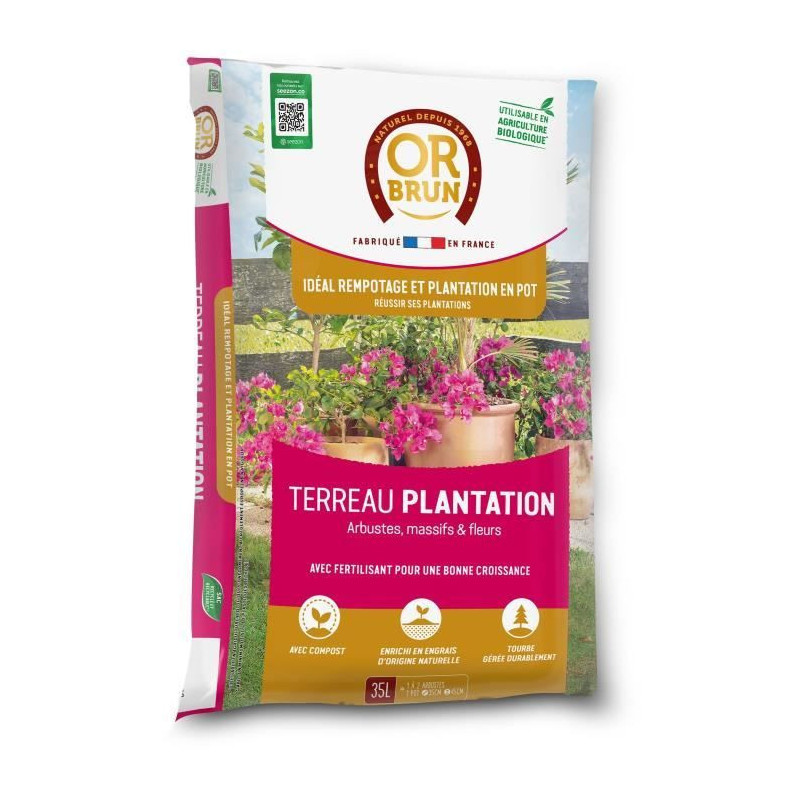 Planting soil - BROWN GOLD - OBRTPLAN35N - 35 L