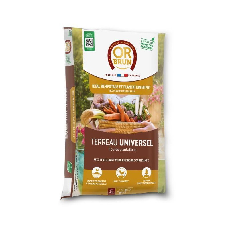 Universal soil - BROWN GOLD - OBRTUNI35N - 35 L