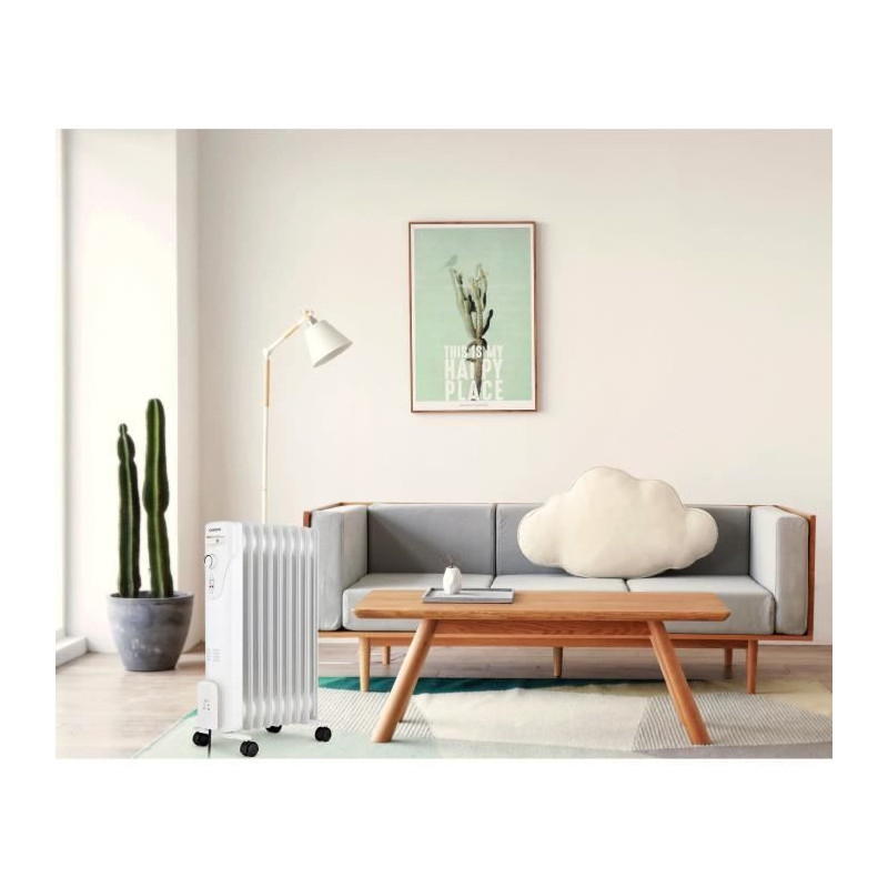 Electric oil bath radiator - 2000 watts - Oceanic - 3 powers - 9 eleme