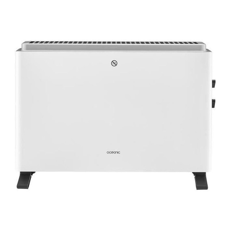 Electric convector heater 2000W OCEANIC - 3 powers - Mobile - White
