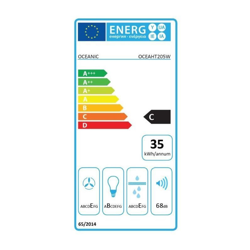 OCEANIC OCEAHT205W cap hood - 60 cm