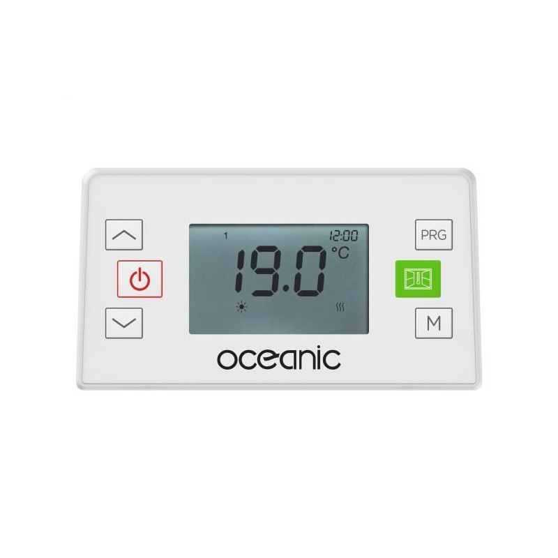 Fixed electric radiator with inertia Ceramic drying 2000W Oceanic Rubi