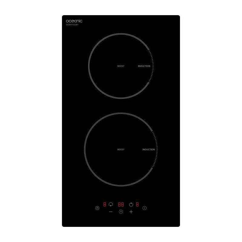 Oceanic Domino Built -in black induction