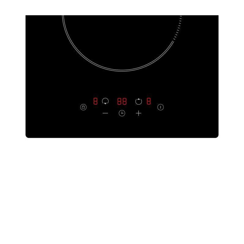 Oceanic Domino Built -in black induction