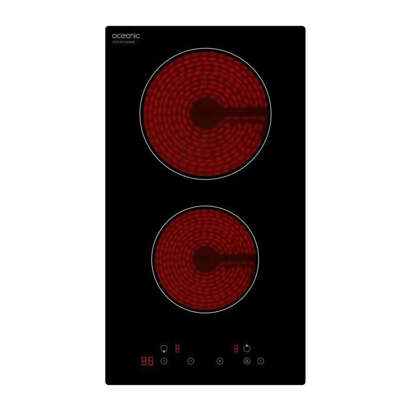 Oceanic ceramic hob Oceanic 2 fireplaces L52 x P29 cm Oceatv2zse9