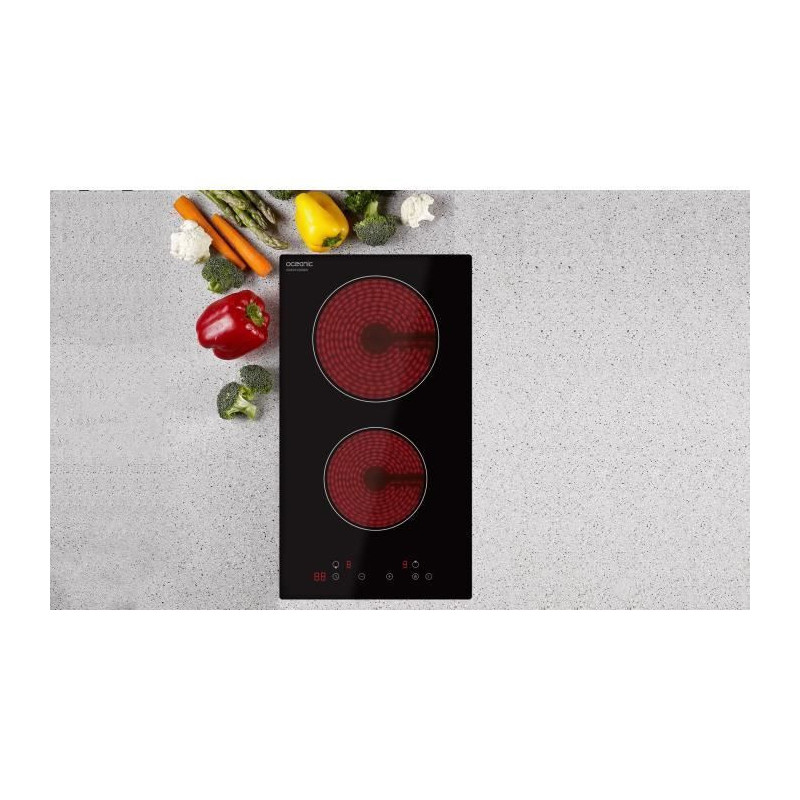 Oceanic ceramic hob Oceanic 2 fireplaces L52 x P29 cm Oceatv2zse9