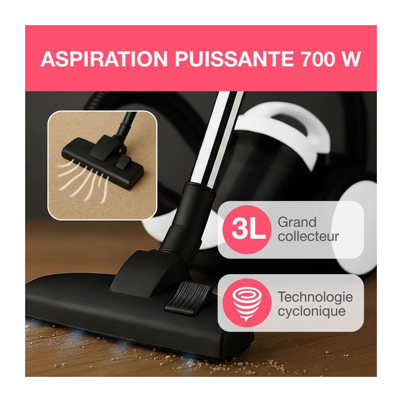 Bag vacuum cleaner without bag VC10wbax2 oceanic