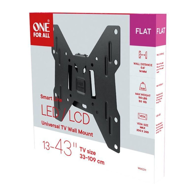 ONE FOR ALL WM2211 TV wall mount from 33 to 102cm (13-40)