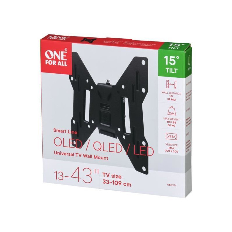 ONE FOR ALL WM2221 Smart TV Stand 33-102 cm (13-40 '') - Max. : 50kgs