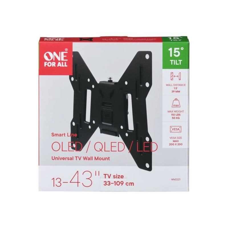 ONE FOR ALL WM2221 Smart TV Stand 33-102 cm (13-40 '') - Max. : 50kgs