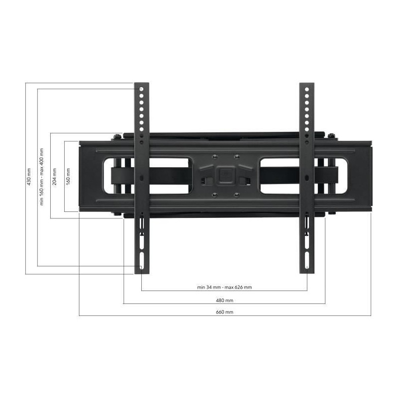 ONE FOR ALL WM4661 Tilt and Swivel Wall Mount for 81 to 213 cm (32 to