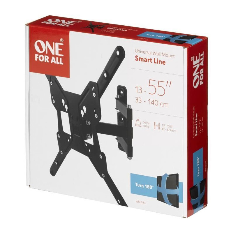 One for All WM2451 - Includable TV wall support 15 ° and 180 ° adjus