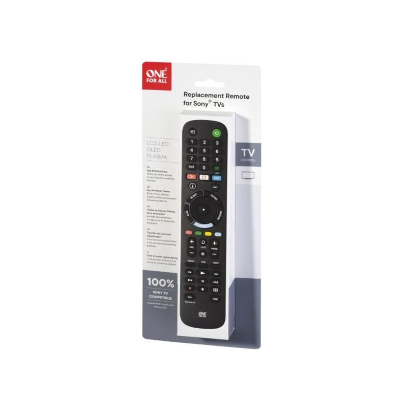 ONE FOR ALL URC4912 - Replacement remote control for Sony TV