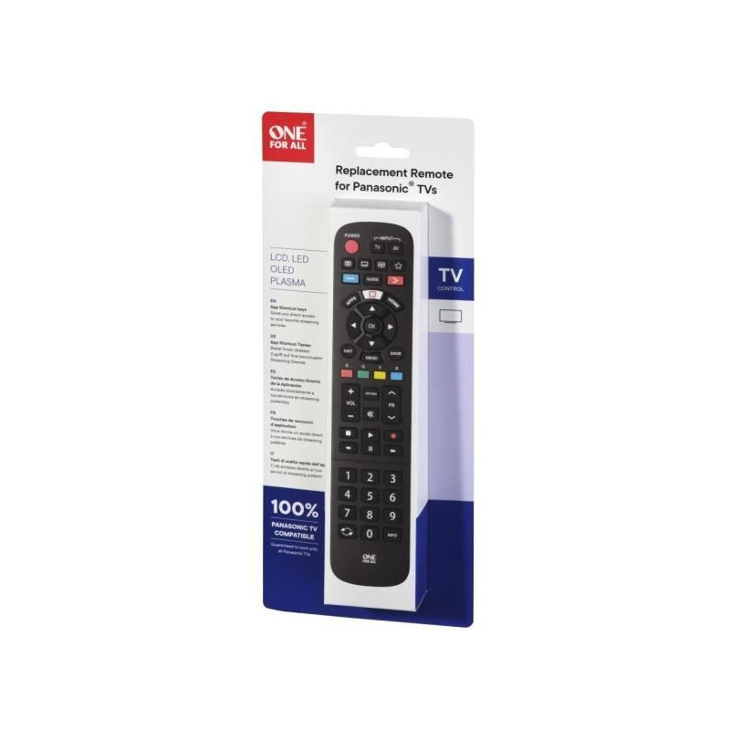 ONE FOR ALL URC4914 - Replacement remote control for Panasonic TV