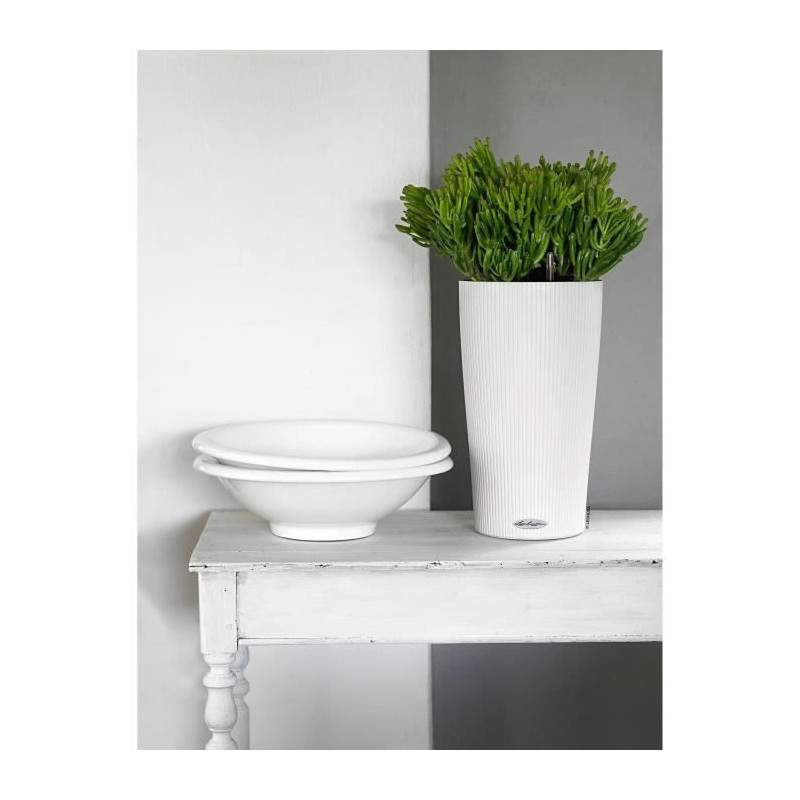 Jardiniere - Cilindro color 23 - Complete kit - White - 6 L - LECHUZA