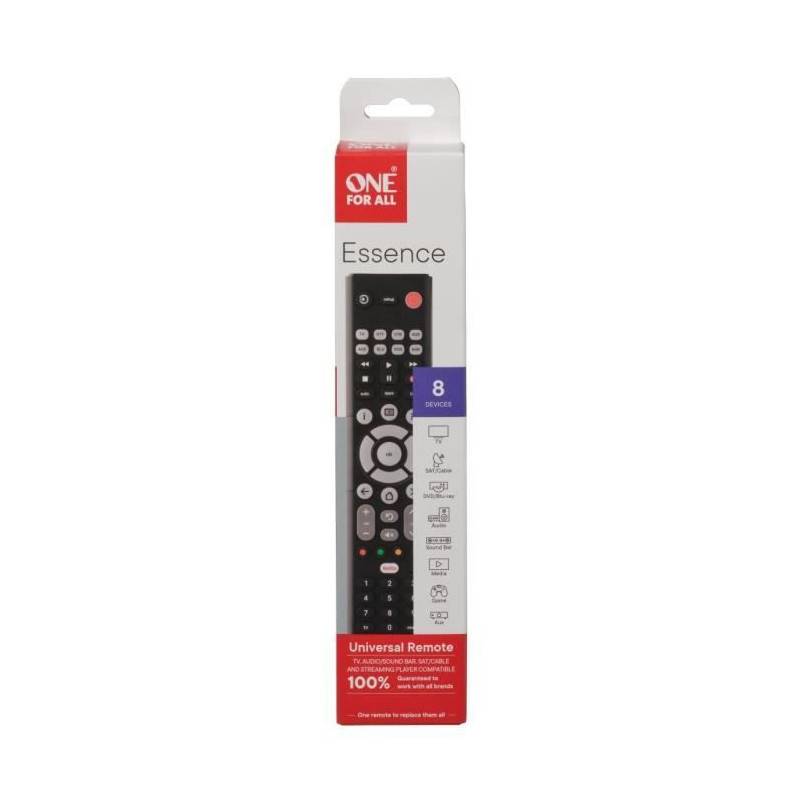 ONE FOR ALL universal remote control - URC1282 – Essence Basic 8in1