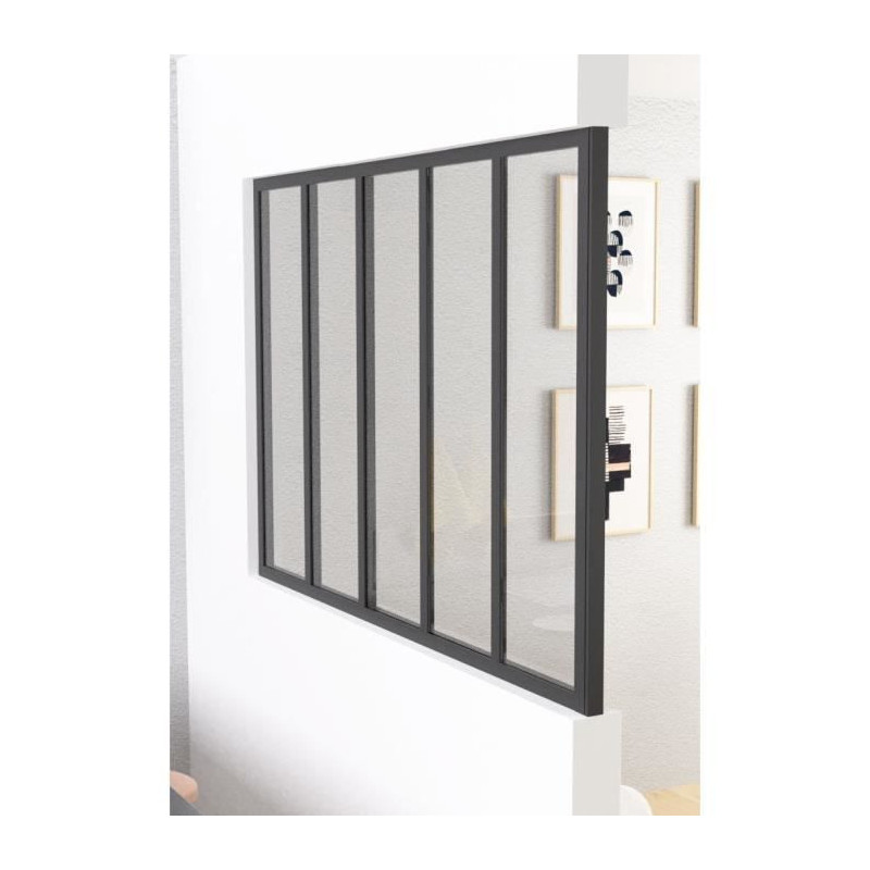 OPTIMUM Black glass roof termination post - 108 cm