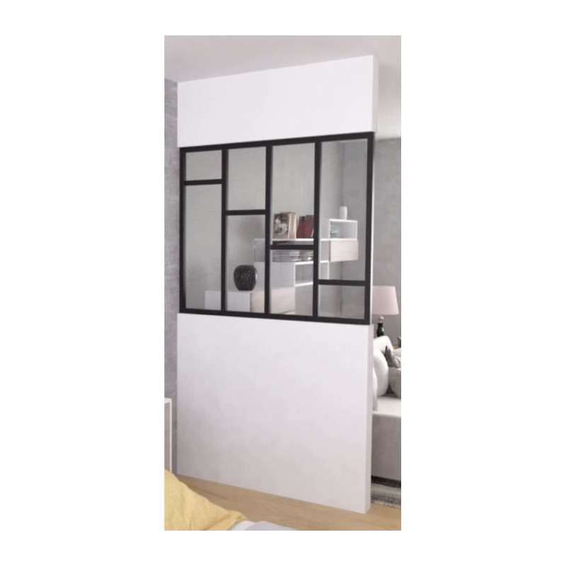 Horizontal slat kit - OPTIMUM - Fixed glass roof - H50 X W30 cm - Blac