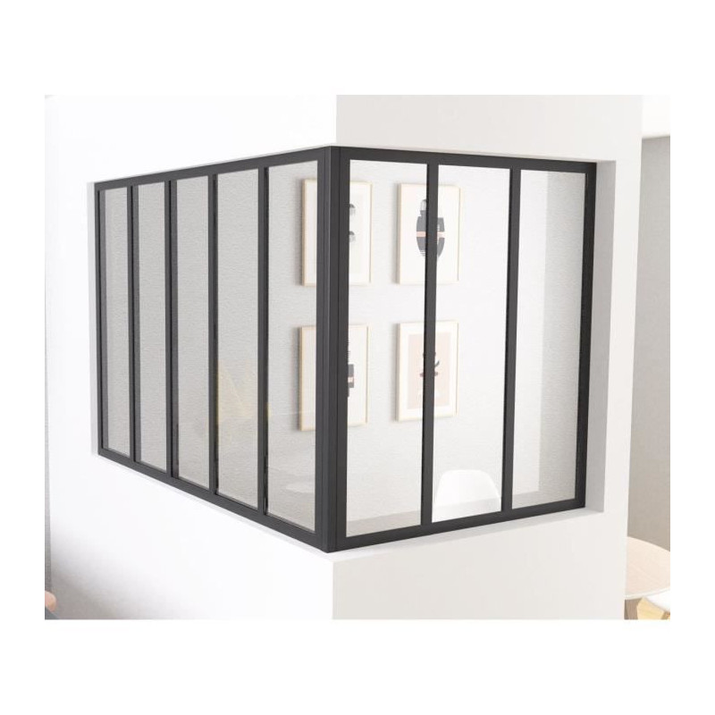 Corner post - OPTIMUM - H50 X W30 cm - Black