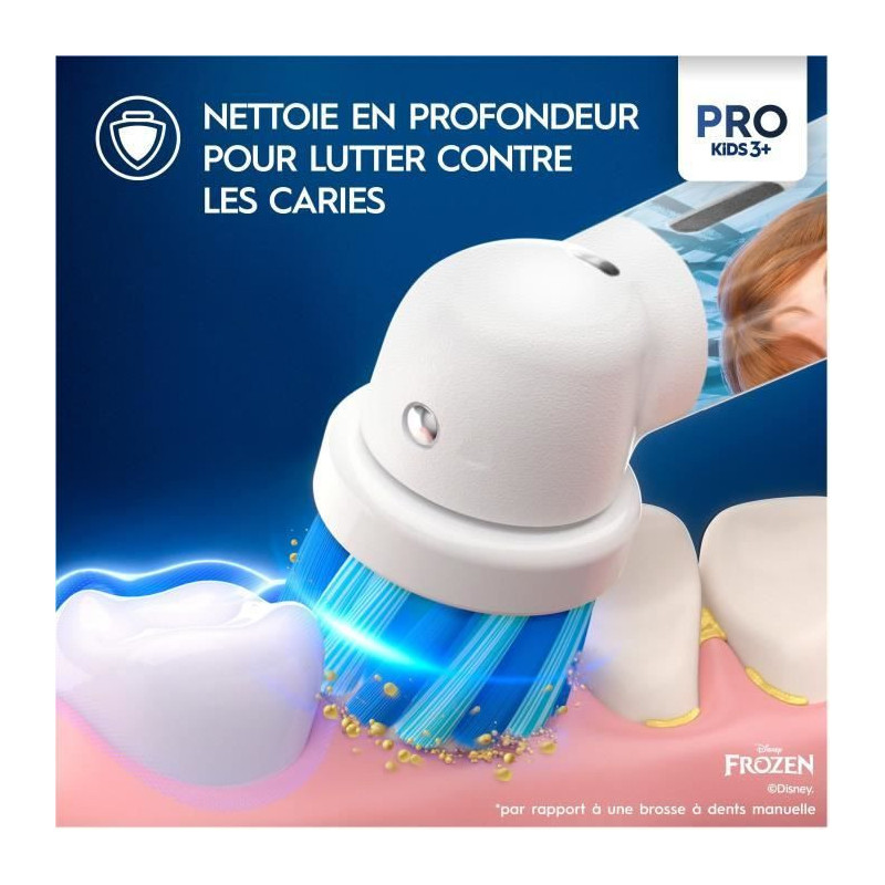 Oral-B Pro Kids Electric Toothbrush 1 Frozen Handle, 1 Brush Head, Age