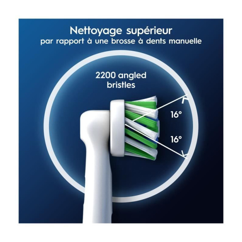 Oral-B Pro Cross Action Toothbrush Heads, Pack of 3 Units