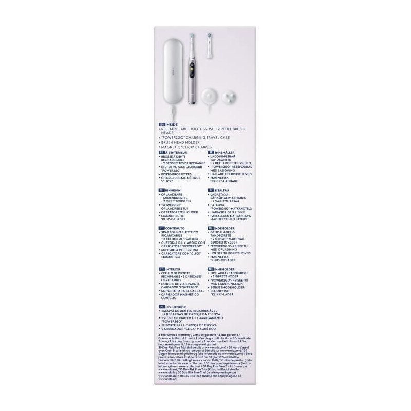 Toothbrushes - ORAL-B - iO9s Series - Rose Quartz (+1 refill) - Electr