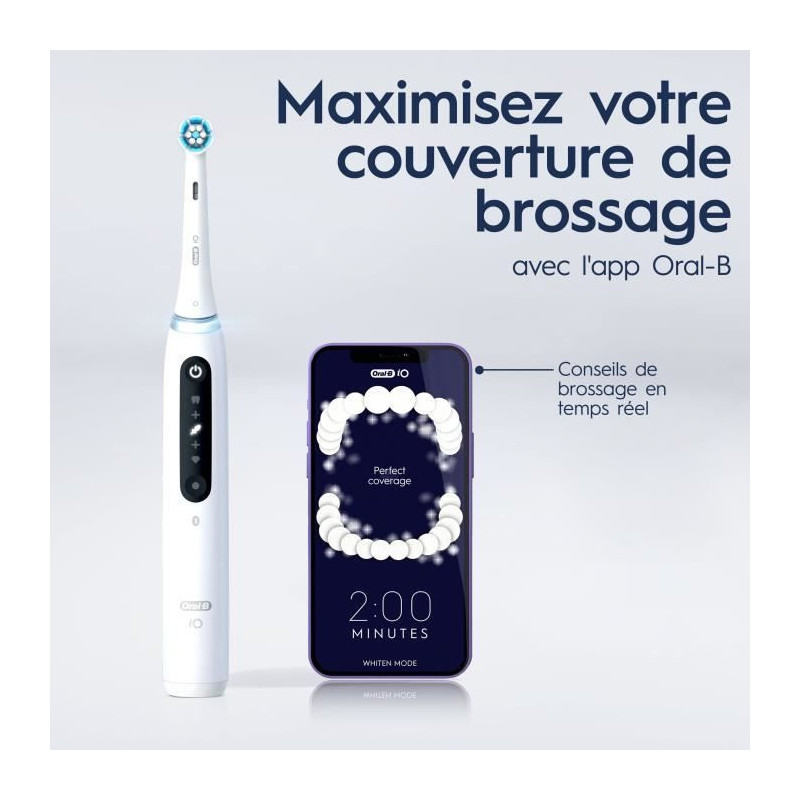Toothbrushes - ORAL-B - iO5n Quite - White + Travel case - Electric