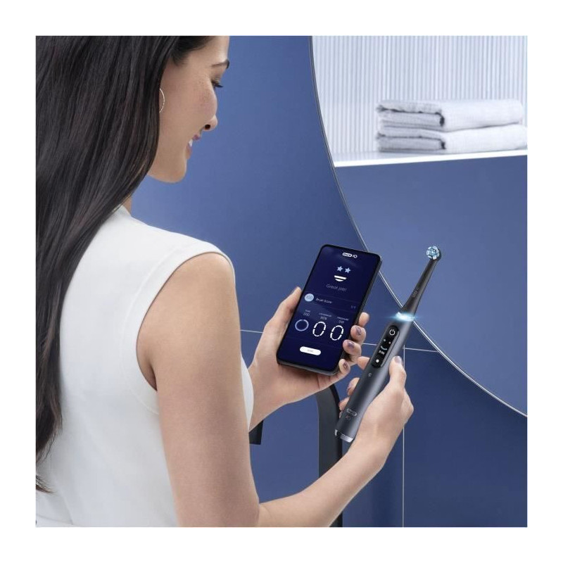Oral -B io 9 - black electric teeth brush - Bluetooth connected, 1 bru
