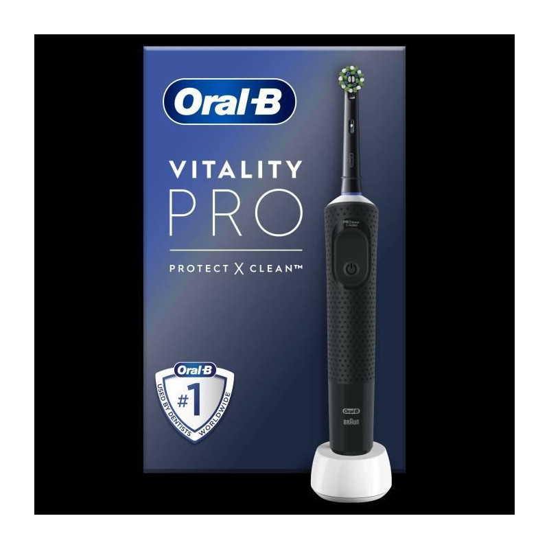 Oral-B Vitality Pro Electric Toothbrush Black, 1 Brush Head