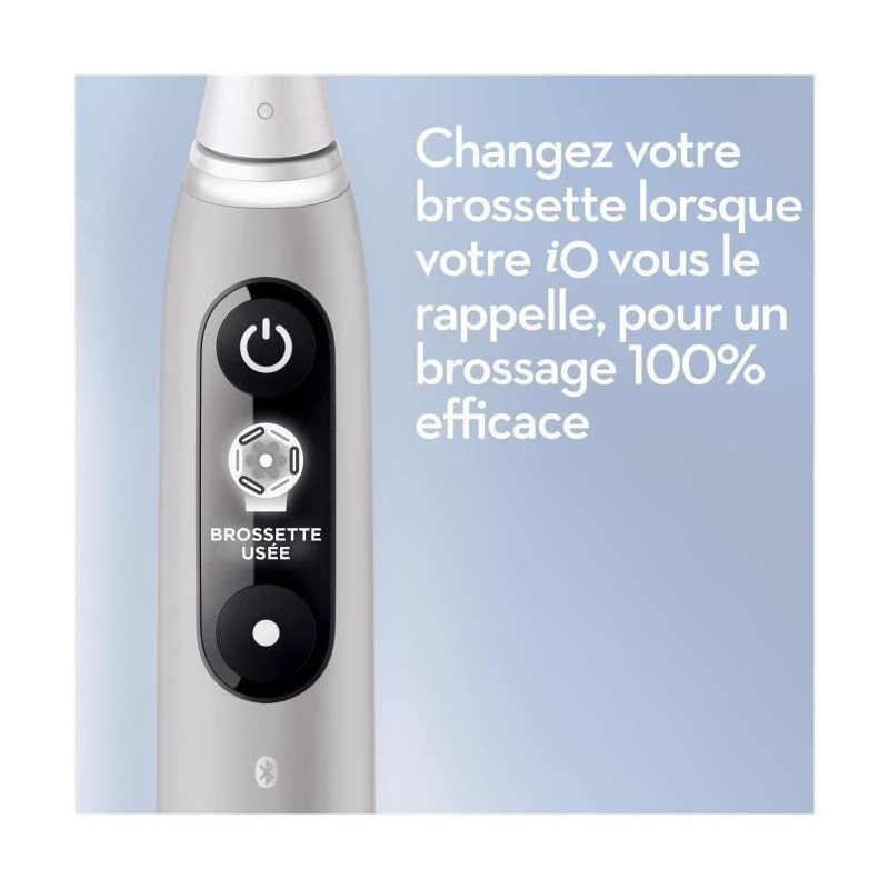 Oral-B iO 6S Gray Bluetooth Connected Electric Toothbrush, 2 Brush Hea