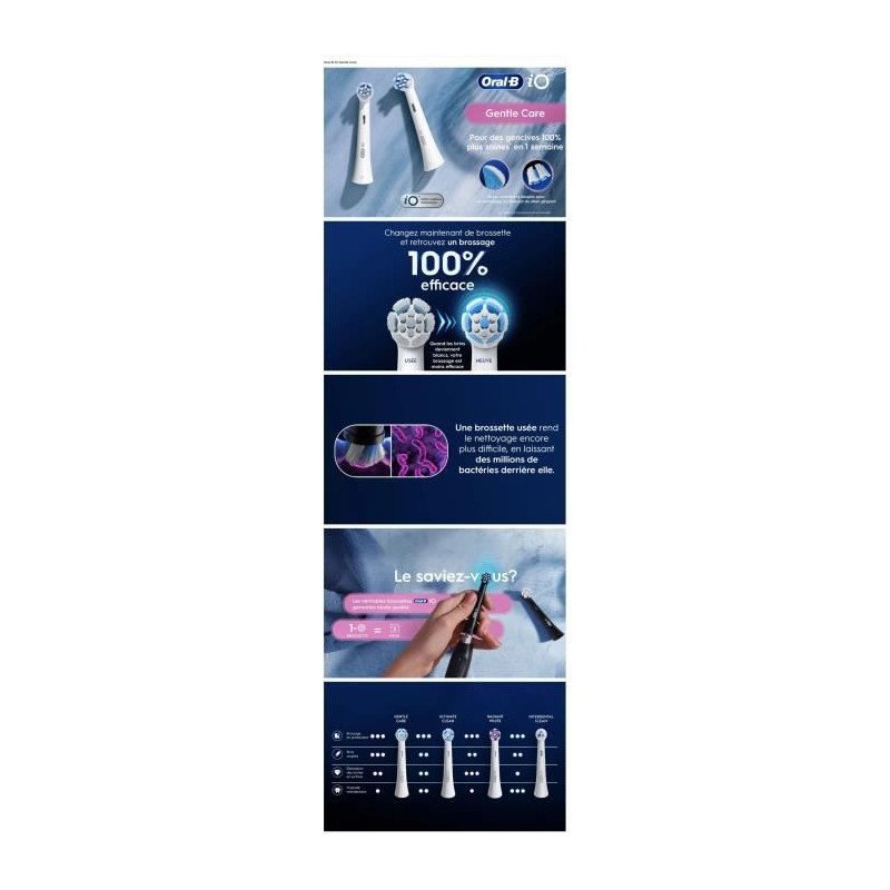 Toothbrush refills - ORAL B - iO - x4 Gentle White Care
