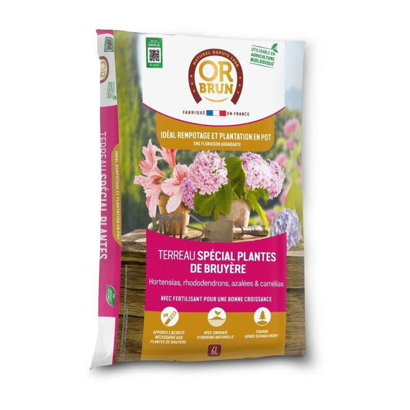 Special potting soil for heather plants - OR BRUN - OBRTBRU6U - 6L - B
