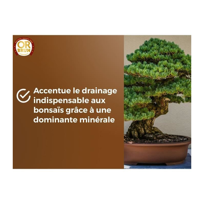 Bonsai soil - BROWN GOLD - OBRTBON6U - 6L - Better rooting
