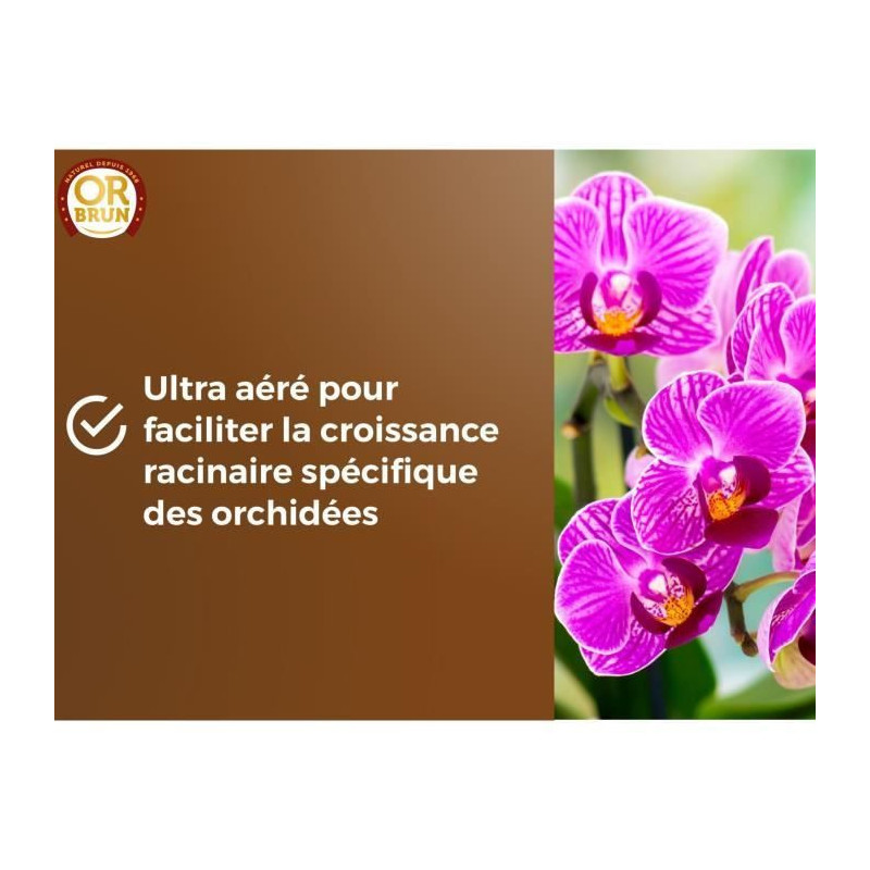 Orchid soil - BROWN GOLD - OBRTORC6U - 6L - Promotes growth