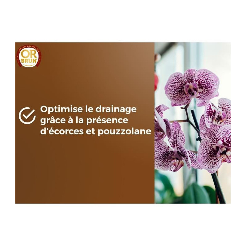 Orchid soil - BROWN GOLD - OBRTORC6U - 6L - Promotes growth