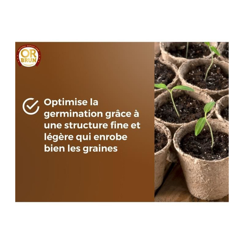 Seed Soil - BROWN GOLD - OBRTSEM6U - 6L - Improves Drainage - Optimal