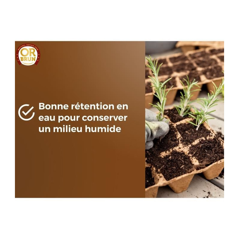Seed Soil - BROWN GOLD - OBRTSEM6U - 6L - Improves Drainage - Optimal