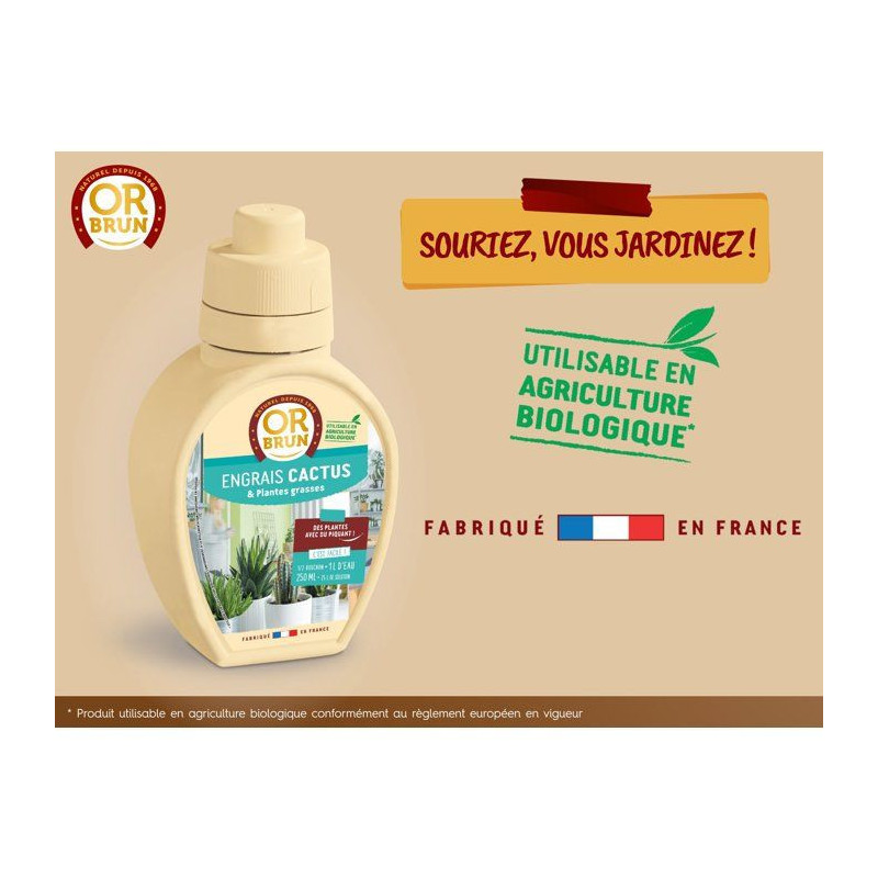 Gold brown Cactus fertilizer 250 ml