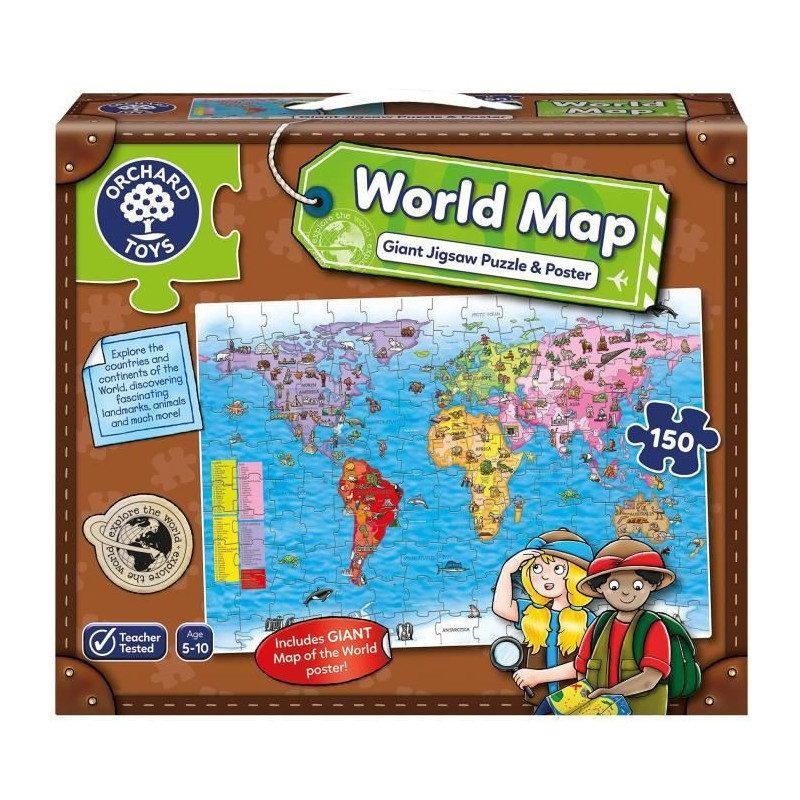 World Map - Puzzle - ORCHARD