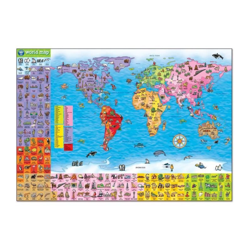World Map - Puzzle - ORCHARD