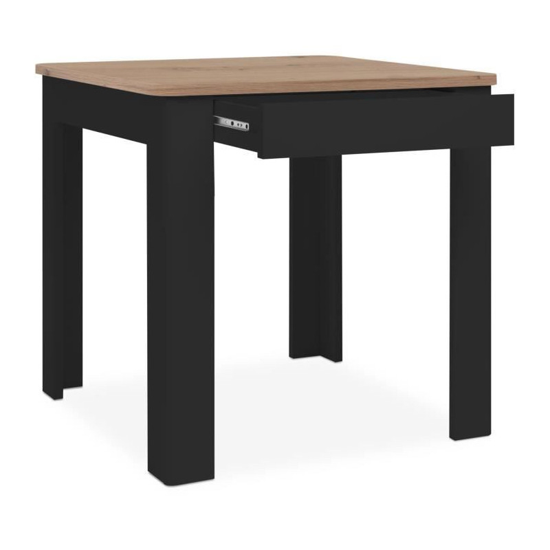 OSLO Table - Rectangular - 4 people - 80 x 77 x 80 cm - Black / Artisa