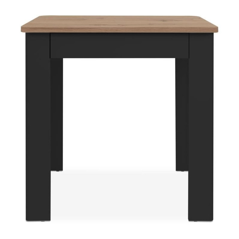 OSLO Table - Rectangular - 4 people - 80 x 77 x 80 cm - Black / Artisa