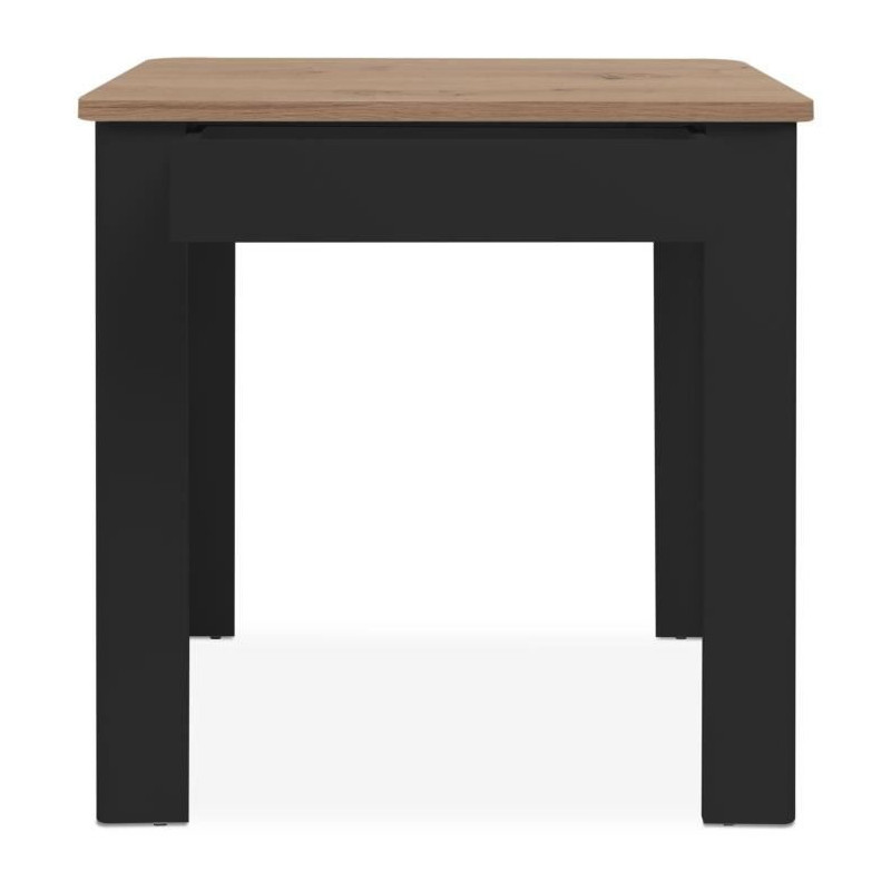 OSLO Table - Rectangular - 4 people - 80 x 77 x 80 cm - Black / Artisa