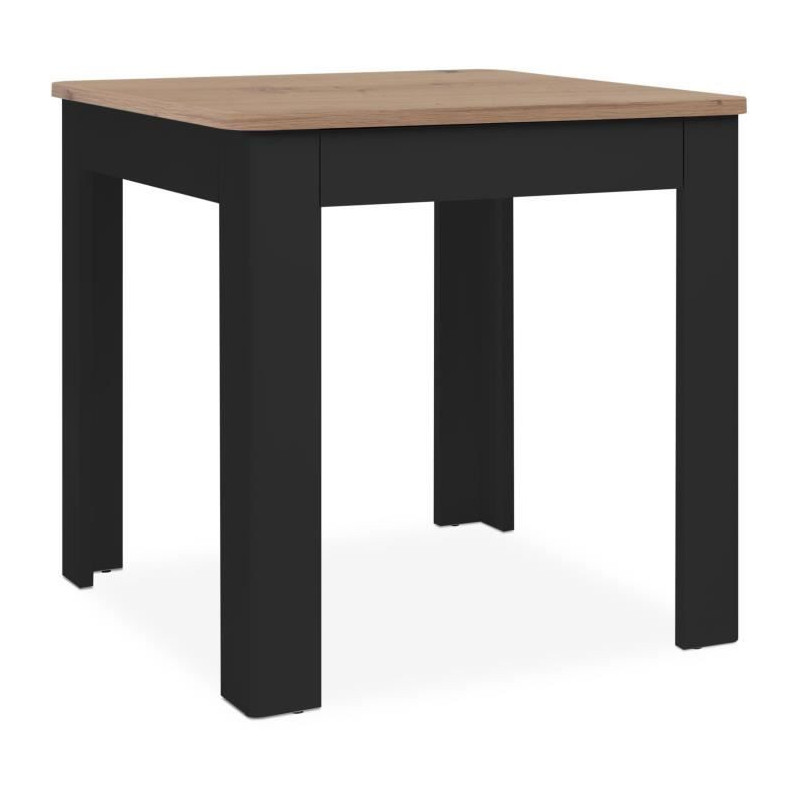 OSLO Table - Rectangular - 4 people - 80 x 77 x 80 cm - Black / Artisa