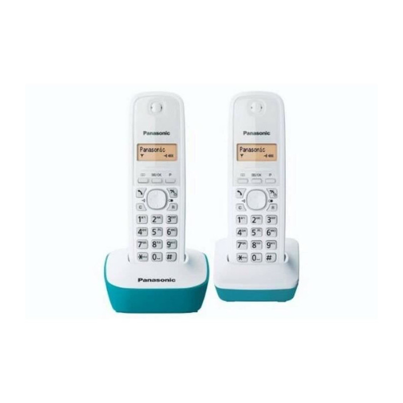 Panasonic KX-TG1612FRC Duo Wireless Phone Without Answering Machine Wh