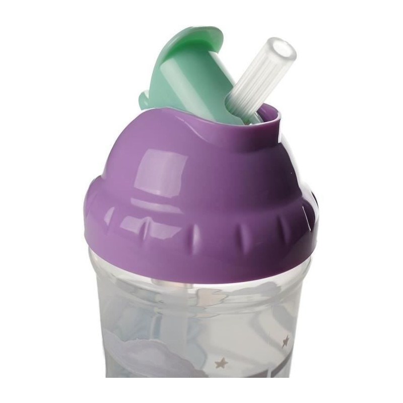 Straw cup - THERMOBABY - 295 ml - Leak-proof - Lilo & Stitch