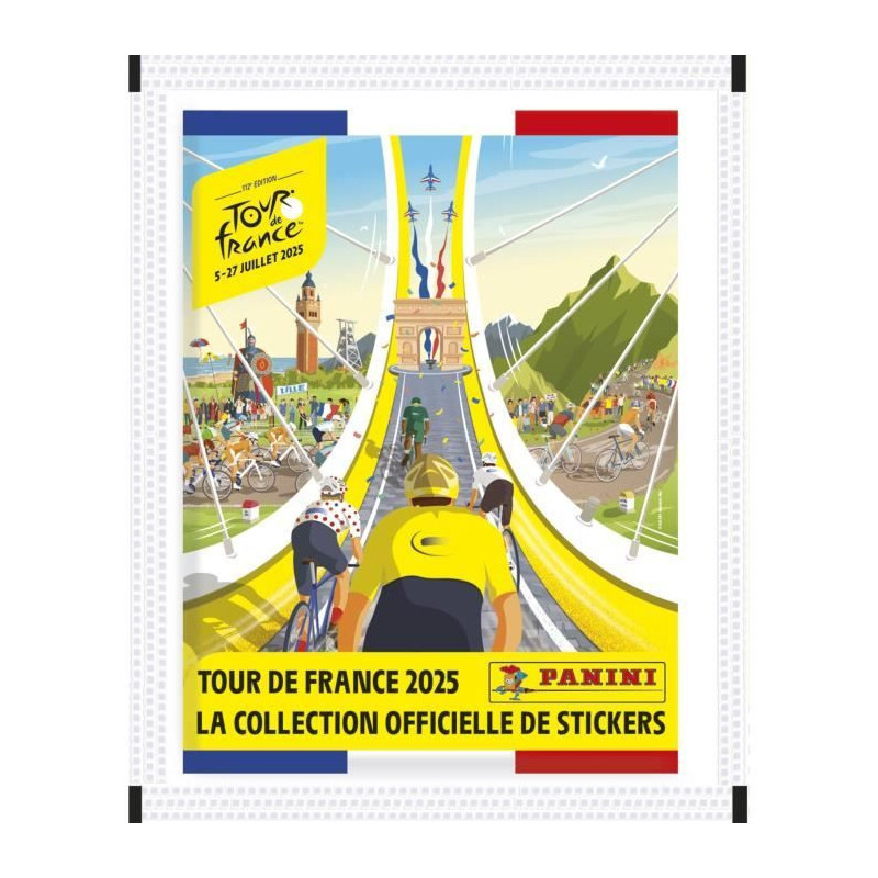 Blister - PANINI - TOUR DE FRANCE 2025 - 10 pockets + 1 free - 55 stic