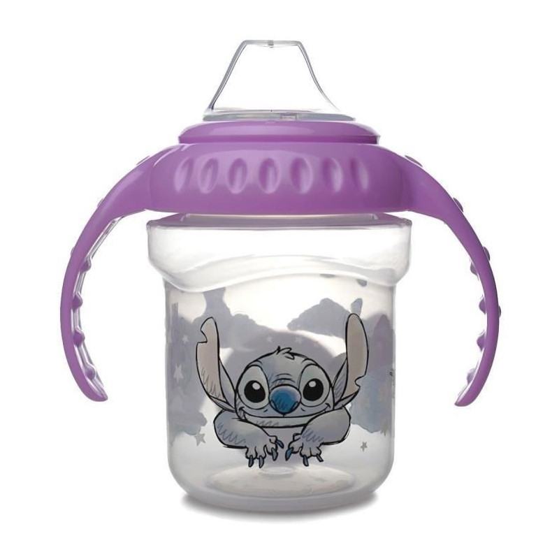 Cup with handles - THERMOBABY - 250 ml - Silicone spout - Lilo & Stitc