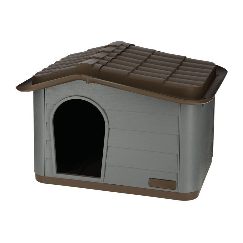 House for cats Paola Eco Kerbl - 60 x 51 x 41 cm - gray and brown - re